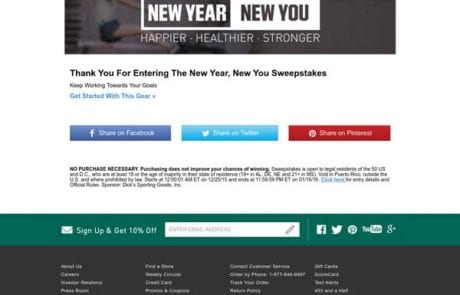 New Year New You Website Page