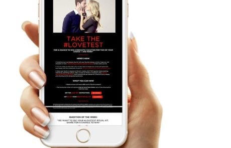 Take the lovetest on mobile