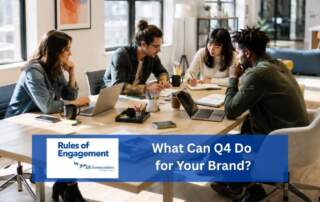 Marketing team discussing Q4 opportunities for brands, featured in the US Sweepstakes Rules of Engagement newsletter